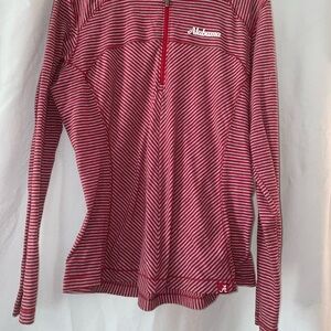 Alabama Crimson Tide Striped Quarter-Zip Pullover